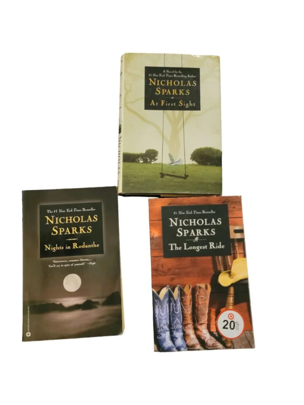 Bestseller Book Lot Adult Nicholas Sparks Read Home Library Used Fiction Novels